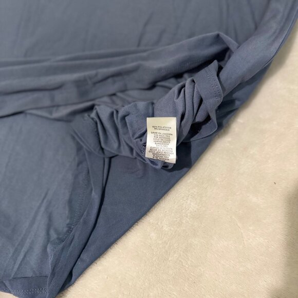 Derek Heart womens mini dress Short sleeve blue color Size 3X Stretchy ruched - Picture 5 of 7